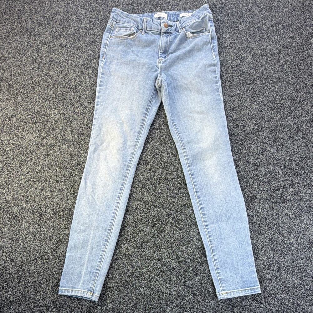 Jessica Simpson Girls High Rise Skinny Light Wash Blue Denim Jeans, Size 4